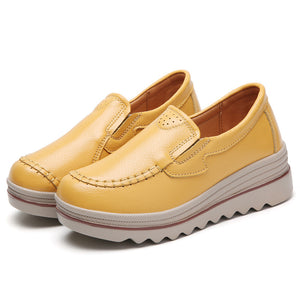 Casual Extra Breathable Soft PU Leather Women Loafers