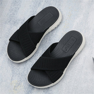 Casual Comfy Plus Size Flat Open Toe Female Summer Slippers