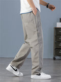 Men's Leisure Spring Autumn Straight Leg Cargo Pants