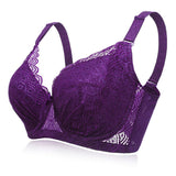 Women's Plus Size Minimizer Busty Lace Bras - Purple