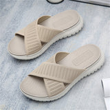 Casual Comfy Plus Size Flat Open Toe Female Summer Slippers