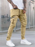 High Street Multi Pockets Slim Ankle Tied Pants for Men