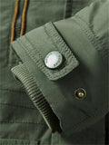 Men Detachable Hoodies Cotton-Padded Coats