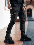 High Street Multi Pockets Slim Ankle Tied Pants for Men