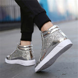 Men's Personality Casual High-top Sequins Martin Boots