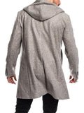 Men's Fashion Hooded Woolen Trench Coat