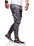 Men's Fashion Drawstring Skinny Cargo Jogger Pants