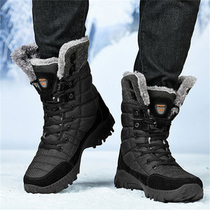 Men's Winter Waterproof Extra Warm Hiking Snow Boots