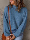 Simple Style Daily Extra Loose Long Sleeve Knitted Women Sweater