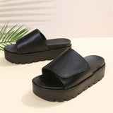 Trendy Summer Solid Color Ladies Relaxed Slippers