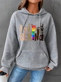 Comfort Relaxed Be Kind Printed Hoodies for Women