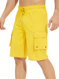 Men's Summer Jogger Knee Length Drawstring Casual Beach Shorts