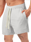 Men's Summer Sandy Beach Drawstring Sports Shorts with Pocket