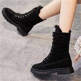 Winter Short Plush Keep Warm Mid Calf Snow Boots for Women