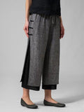 Women's Casual Comfy Cropped Cotton Pants