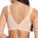 Cameo--Plus Size Lace Breathable Lightly Lined Push Up Wide Shoulder Bras