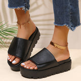 Trendy Summer Solid Color Ladies Relaxed Slippers