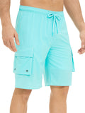 Men's Summer Jogger Knee Length Drawstring Casual Beach Shorts