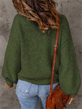 Simple Style Daily Extra Loose Long Sleeve Knitted Women Sweater