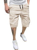 Men's Relaxed Drawstring Cotton Blend Summer Cargo Shorts