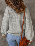 Simple Style Daily Extra Loose Long Sleeve Knitted Women Sweater