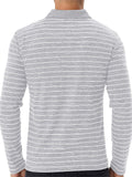 Men's Daily Wear Striped Contrasting Color Long Sleeve T-shirts