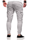 Men's Fashion Drawstring Skinny Cargo Jogger Pants