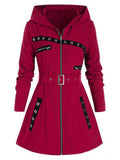 Women's Classy Mid Length Hooded Coats