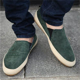 Men's Round Toe Breathable Comfy Flat Canvas Shoes for Summer