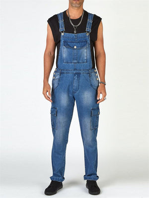 Fashionable Retro Blue Hard-wearing Denim Long Pants