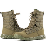 Men's Lightweight High Top Outdoor Lace Up Military Combat Boots