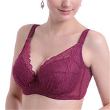 Women's Plus Size Minimizer Busty Lace Bras - Nude