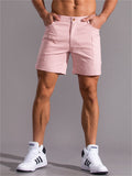 Men's Fashion Summer Button Pockets Stretchy Cargo Shorts