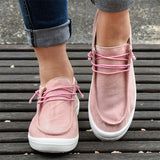 Simple Style Round Toe Extra Soft Cotton Cloth Women Loafers