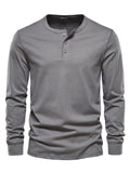 Comfortable Crew Neck Long Sleeve Fit Bottoming Shirt for Men