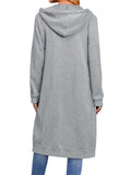 Women's Stylish Loose Fitting Full Zip Long Hoodies