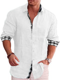 Men's Stylish Plaid Super Soft Cotton Lapel Shirts