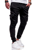 Men's Fashion Drawstring Skinny Cargo Jogger Pants