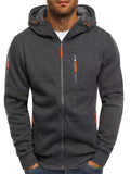 Men's Cool Full Zip Hooded Training Jacket for Autumn