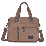 Men's Large Capacity Multifunctional Canvas Business Handbag