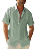 Men's Summer Casual Single Breasted Button Shirts