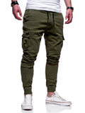 Men's Fashion Drawstring Skinny Cargo Jogger Pants