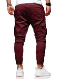 Men's Fashion Drawstring Skinny Cargo Jogger Pants