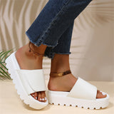 Trendy Summer Solid Color Ladies Relaxed Slippers