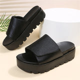 Trendy Summer Solid Color Ladies Relaxed Slippers