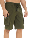 Men's Summer Jogger Knee Length Drawstring Casual Beach Shorts