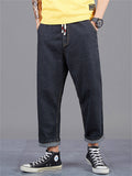 Fashion Men Straight-Leg Loose Casual Long Harem Pants