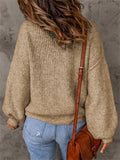 Simple Style Daily Extra Loose Long Sleeve Knitted Women Sweater