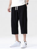 New Arrival Casual Strap Loose Linen Pants