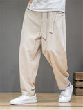 Men Elastic Waist Casual Loose Pants